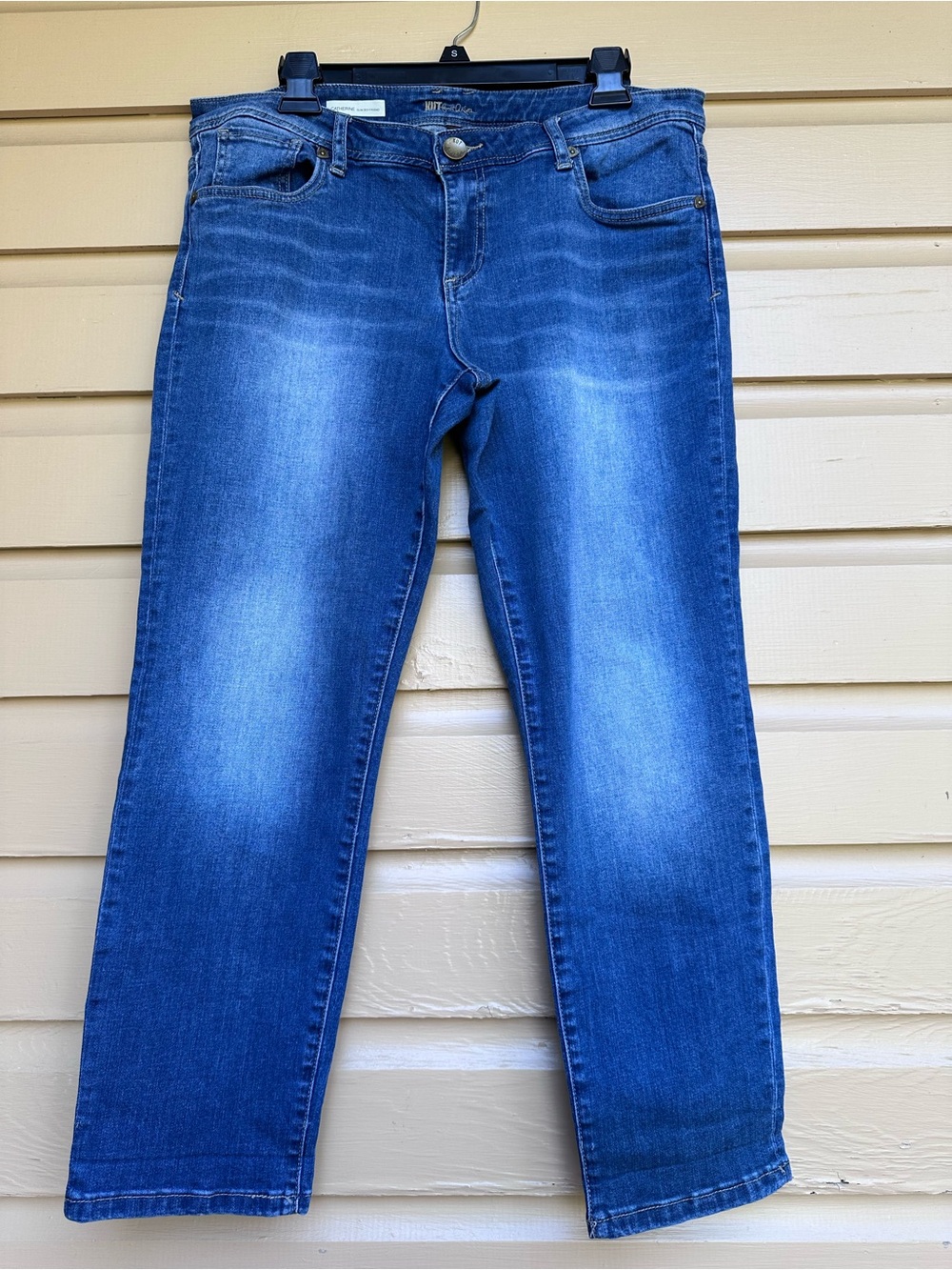 KUT from the Kloth Catherine Slim Boyfriend Jeans Size 12 Ankle Cropped